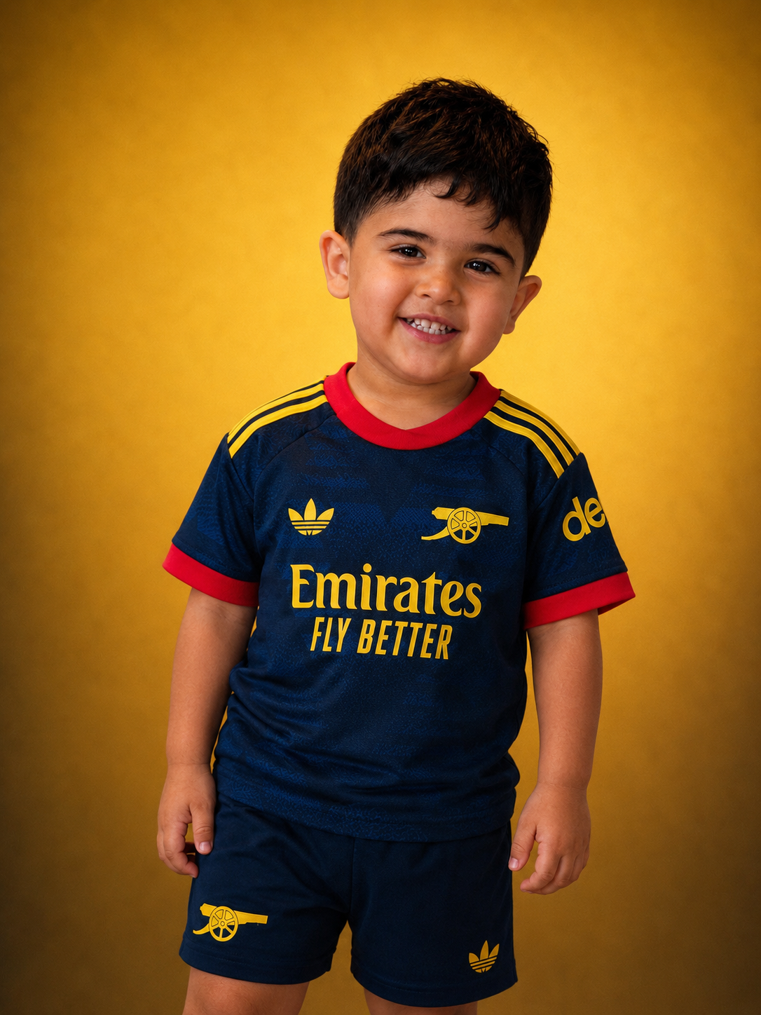 Arsenal Kids Away Kit + FREE shorts