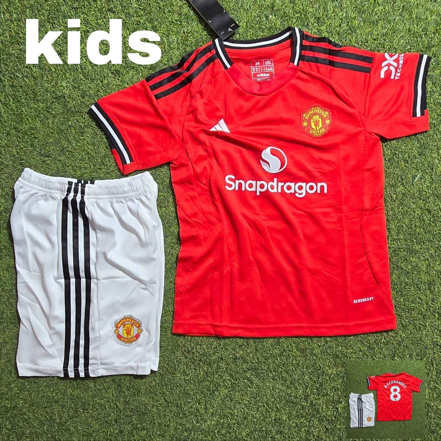 Manchester United Bruno Fernandes FREE PRINT + SHORTS