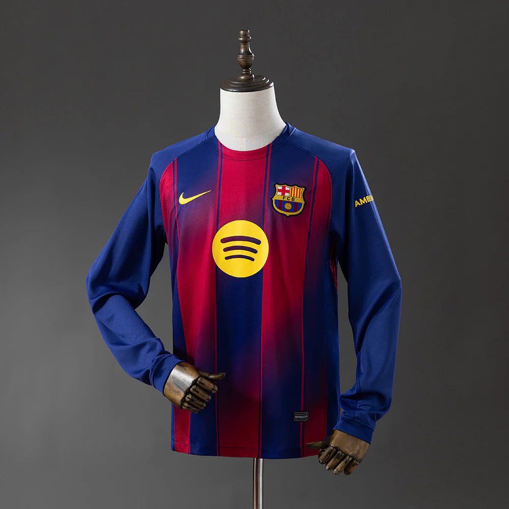 Long Sleeves Barcelona Home Kit + FREE SHORTS