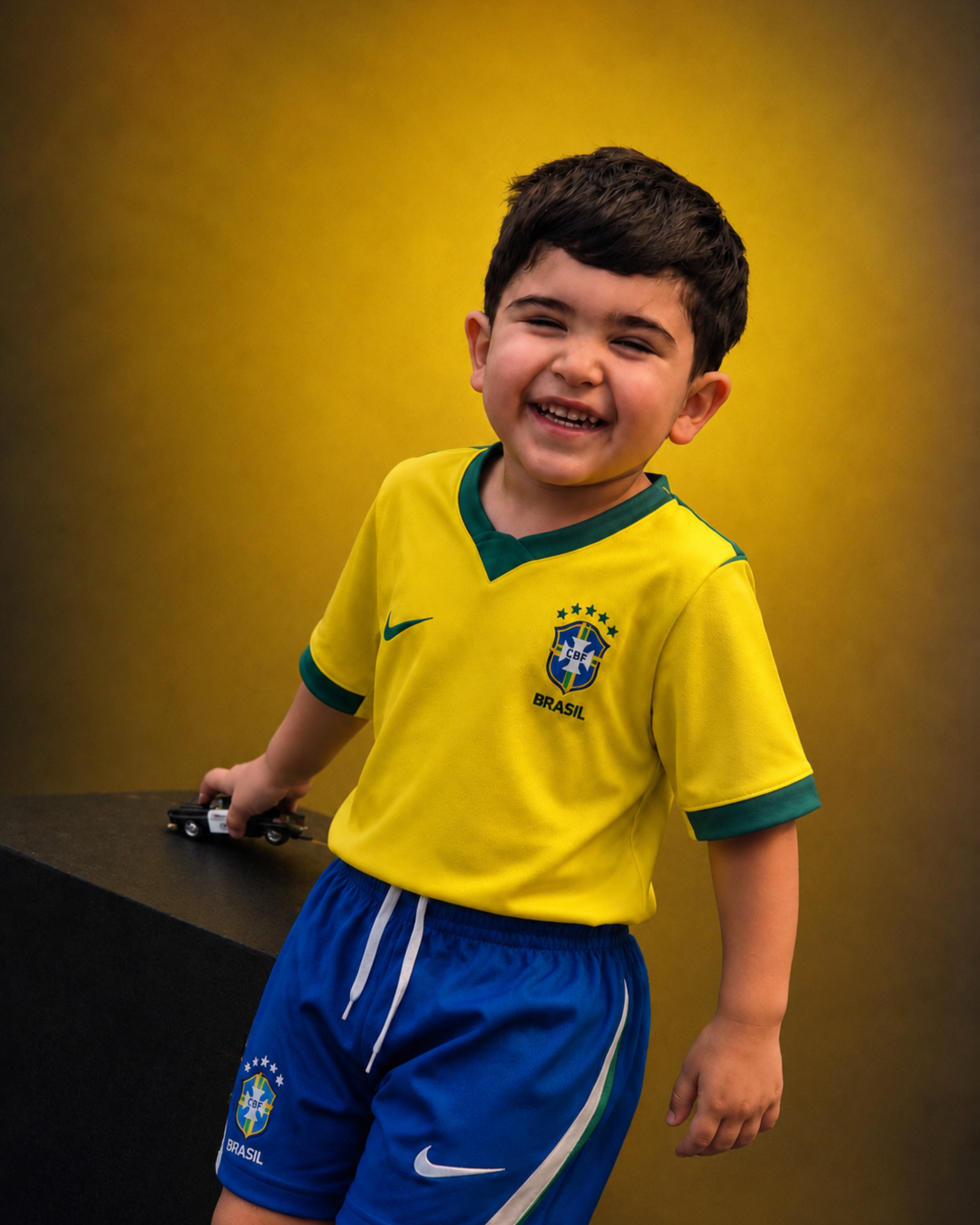 Brazil Kids Home World Cup Kit + FREE shorts