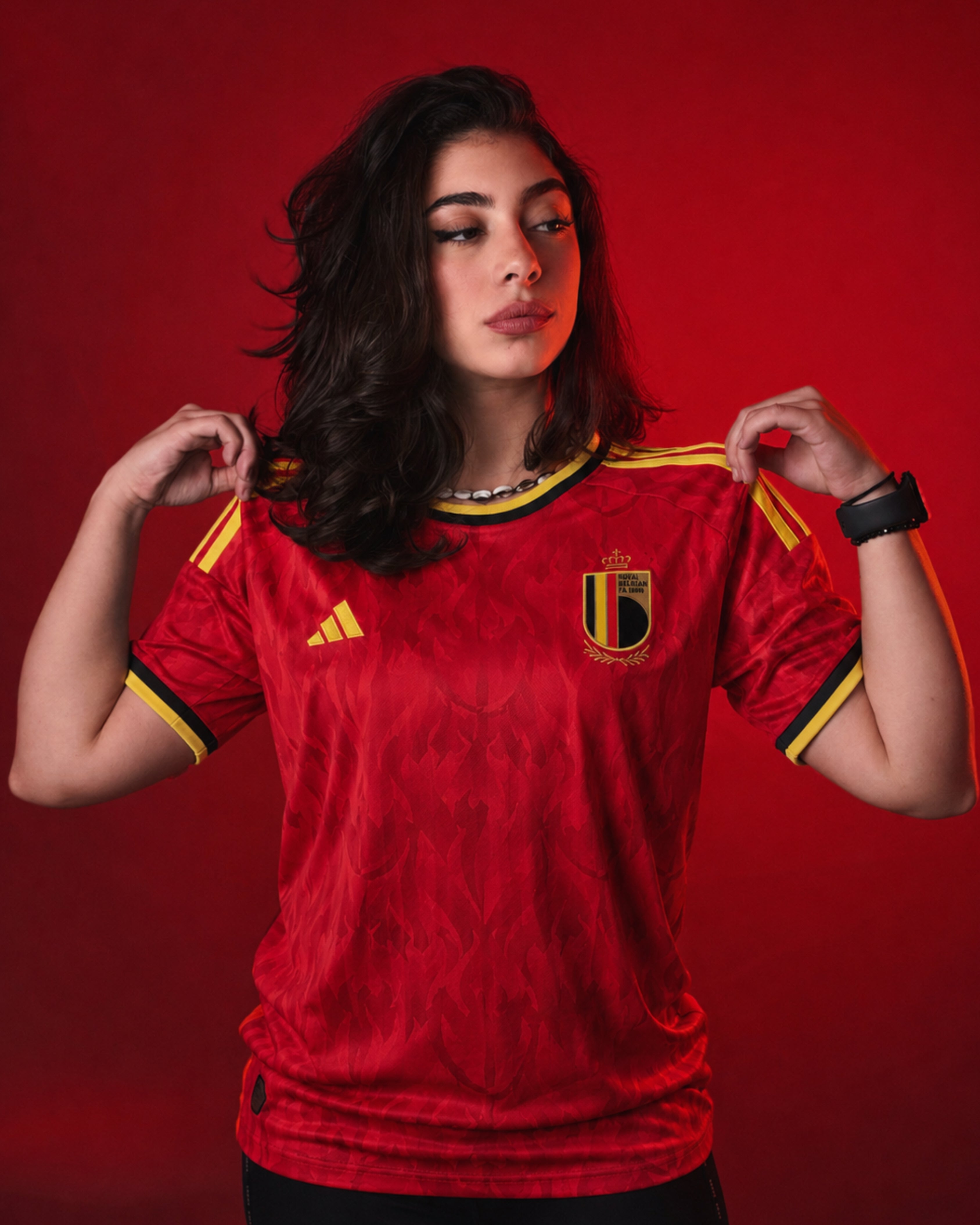 Women’s Belgium Home World Cup Kit + FREE shorts