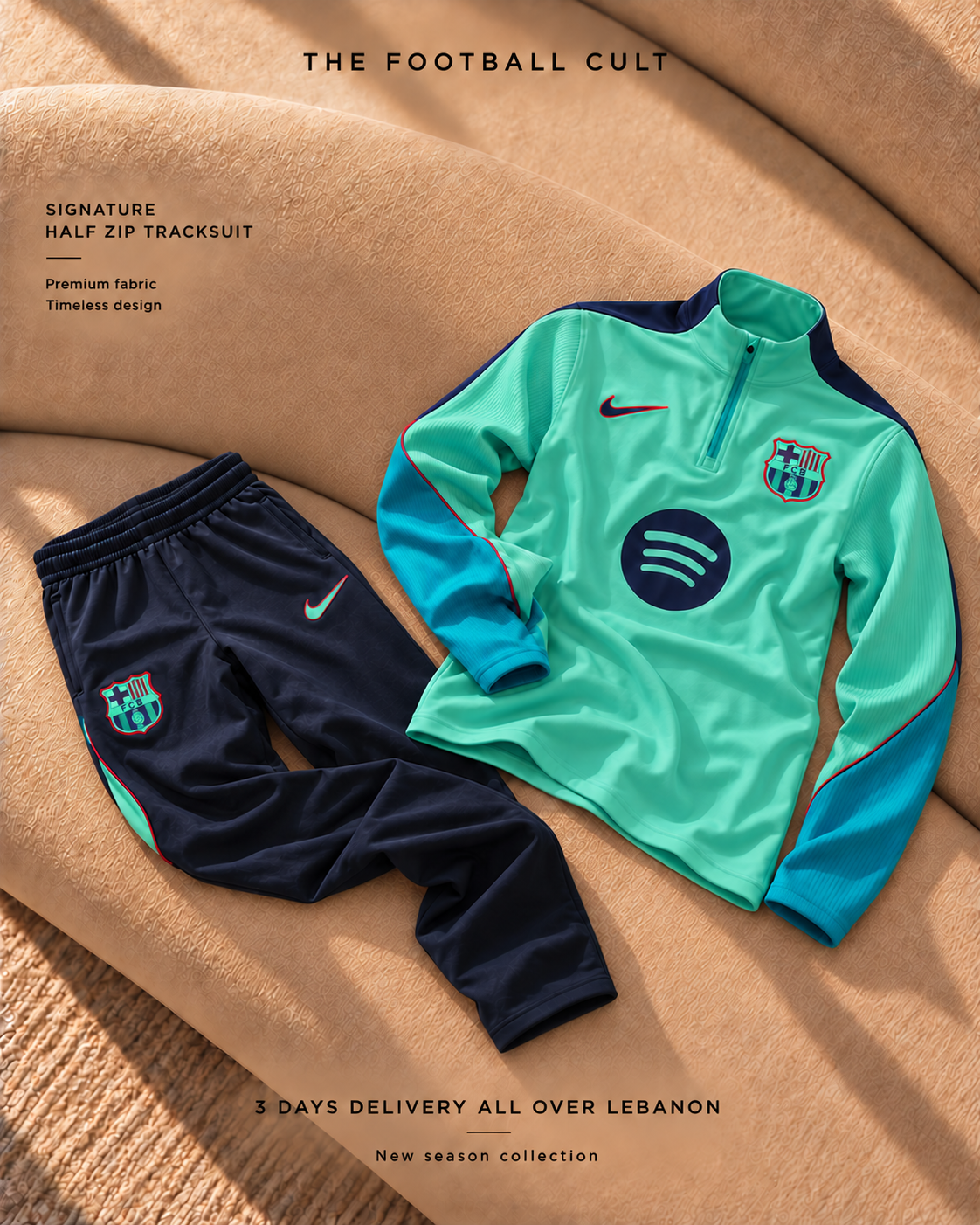 Barcelona Aqua Mint Tracksuit 26-27
