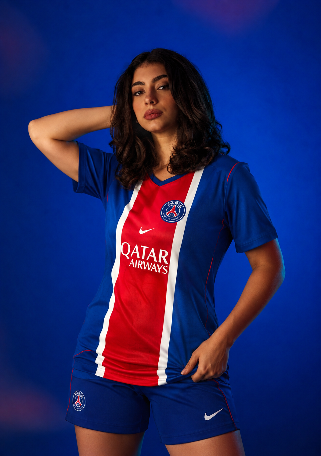 Women’s Paris Saint German Home Kit + FREE shorts