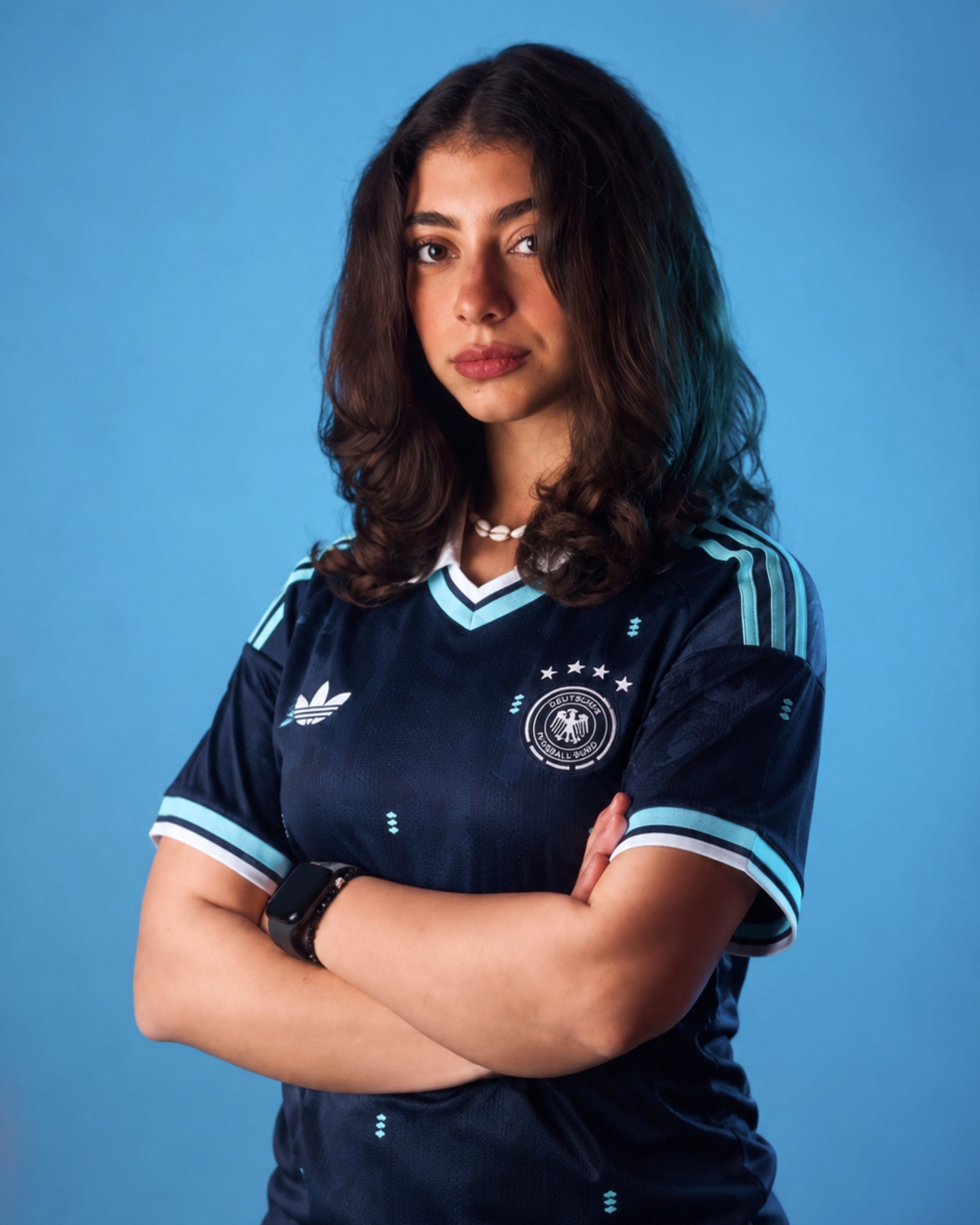 Women’s Germany Away World Cup Kit + FREE shorts