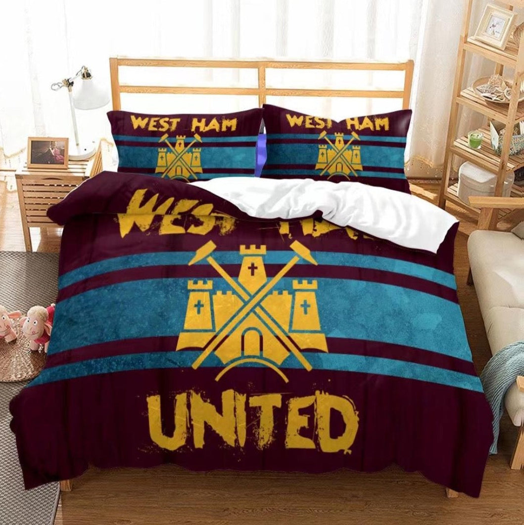 West Ham Bed Coverlet + 2 Pillow Cases