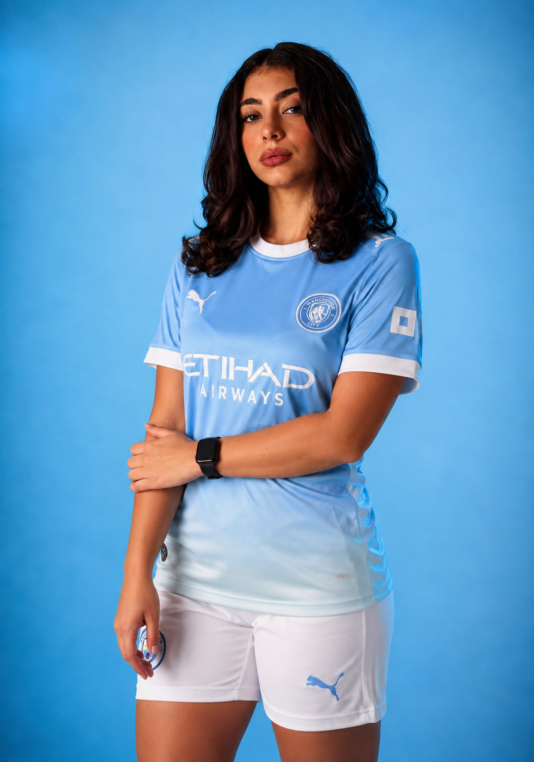 Women’s Manchester City Home Kit + FREE shorts