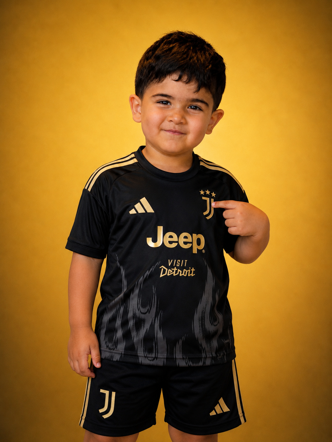 Juventus Kids Third Kit + FREE shorts