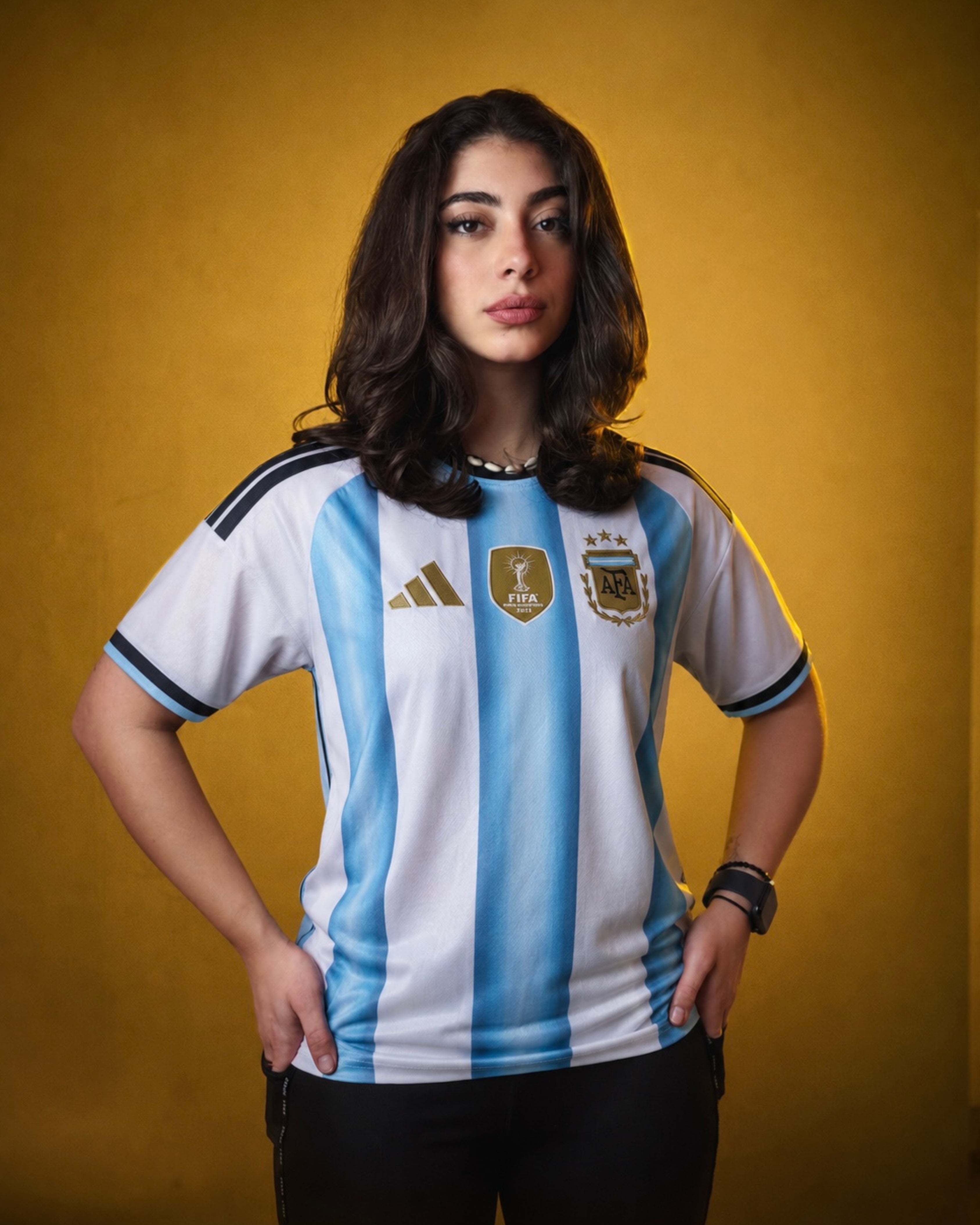 Women’s Argentina Home World Cup Kit + FREE shorts