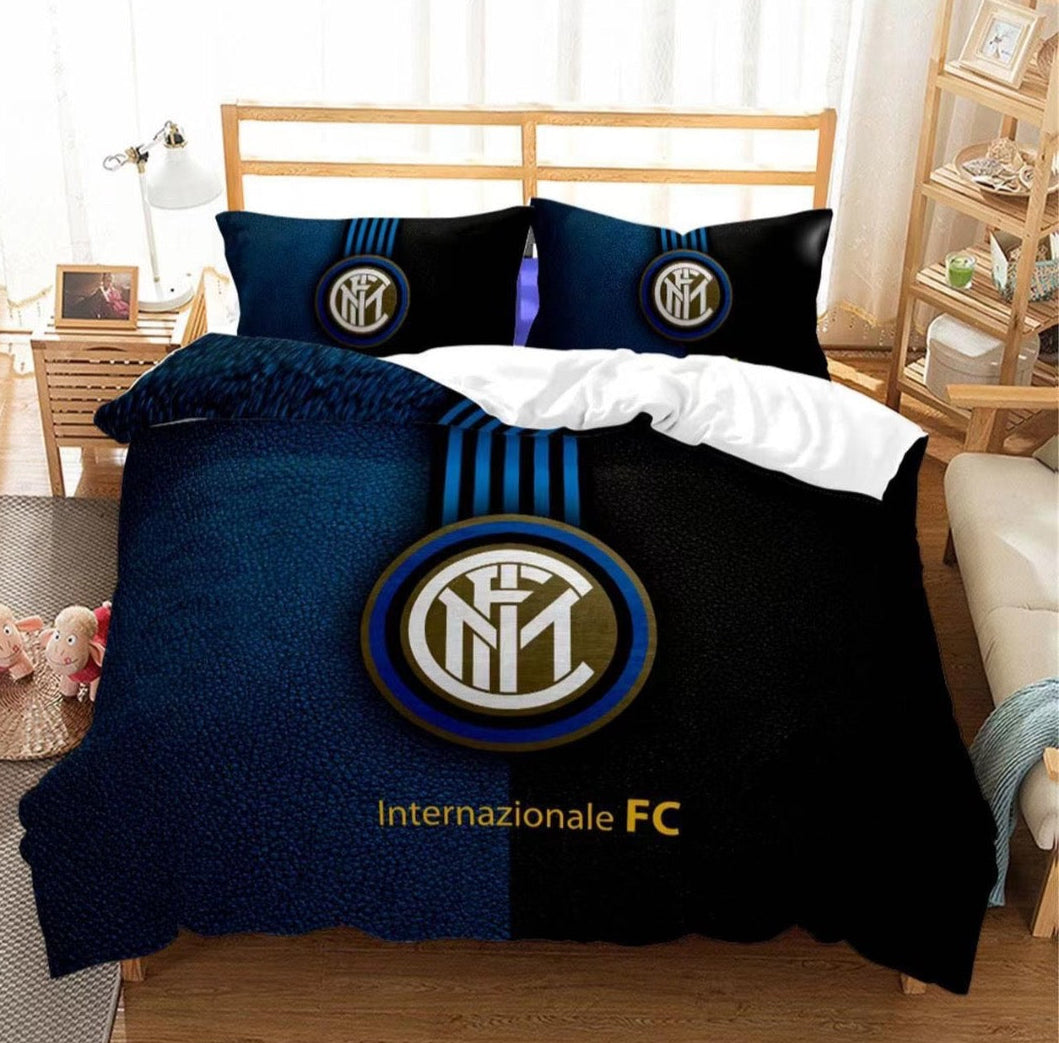 Inter Milan Bed Coverlet + 2 Pillow Cases