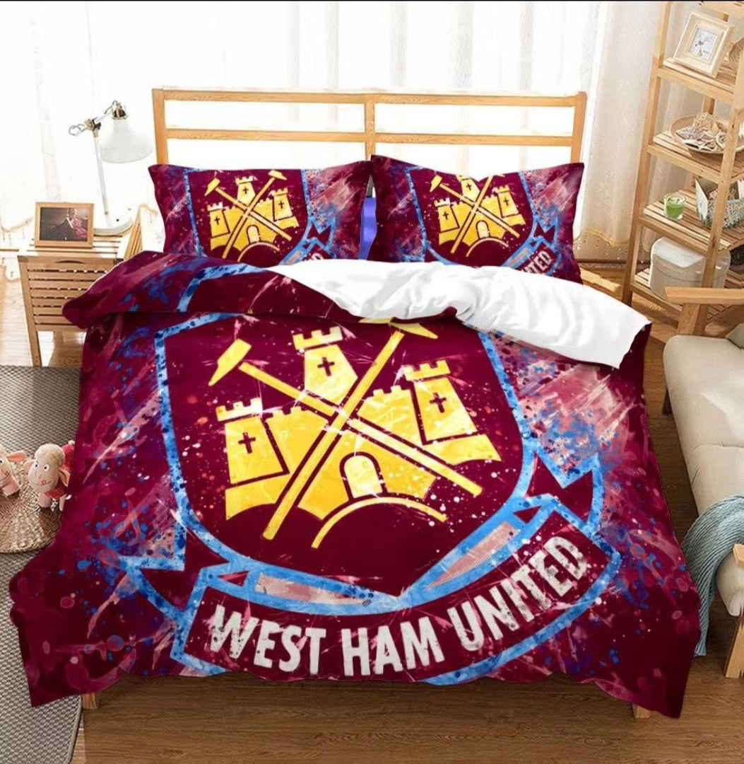 West Ham Bed Coverlet + 2 Pillow Cases