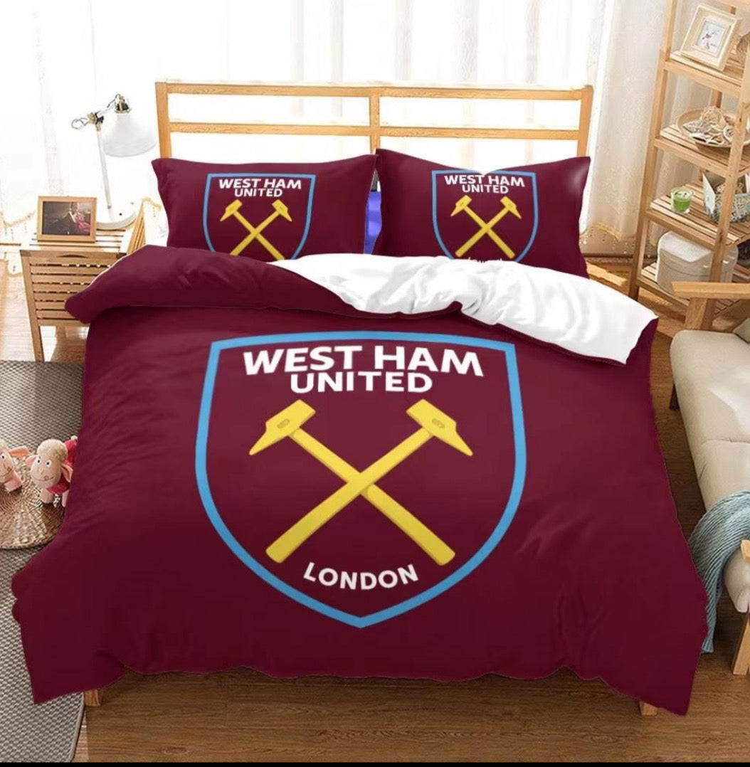 West Ham Bed Coverlet + 2 Pillow Cases
