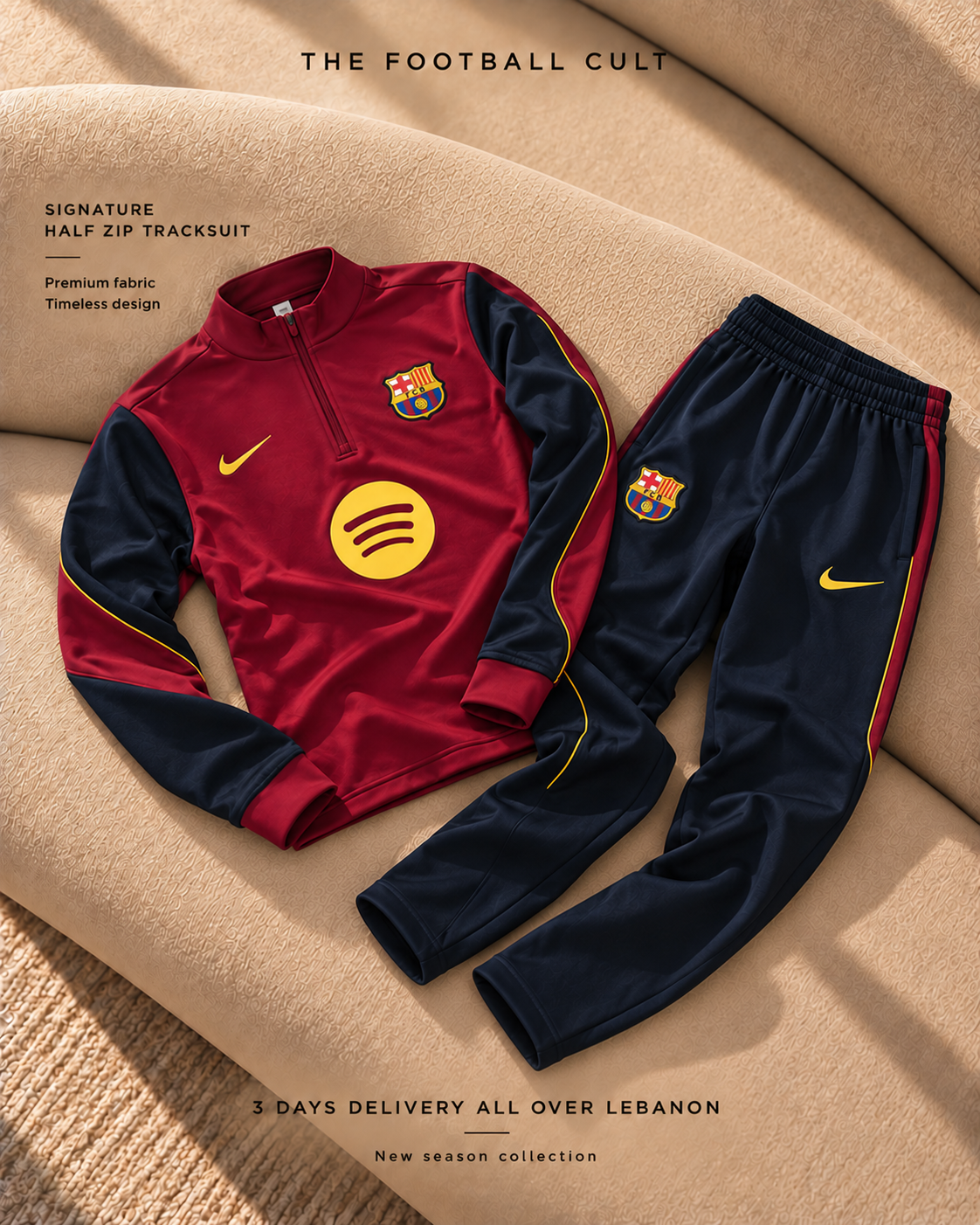 Barcelona Burgundy Tracksuit 26-27