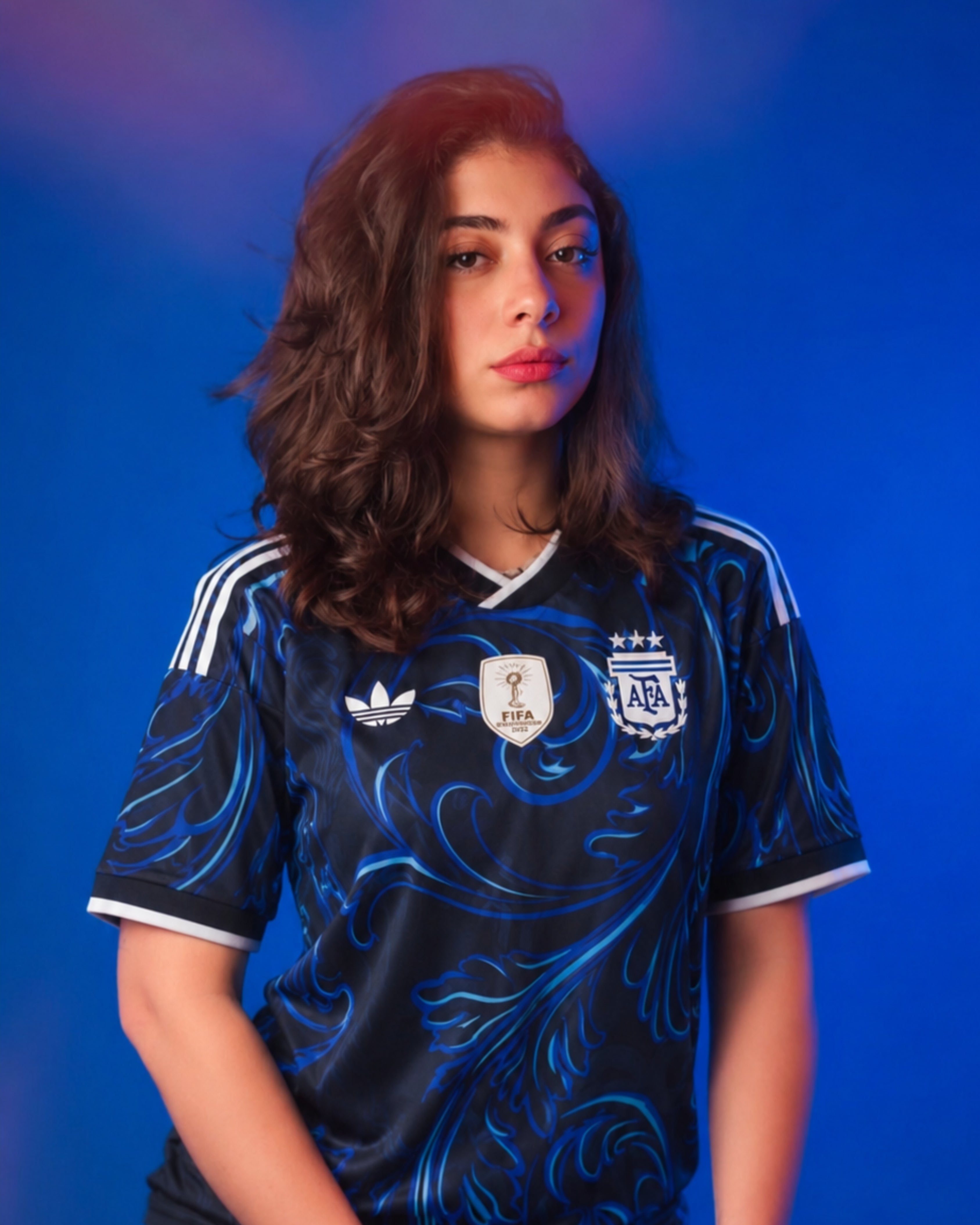 Women’s Argentina Away World Cup Kit + FREE shorts