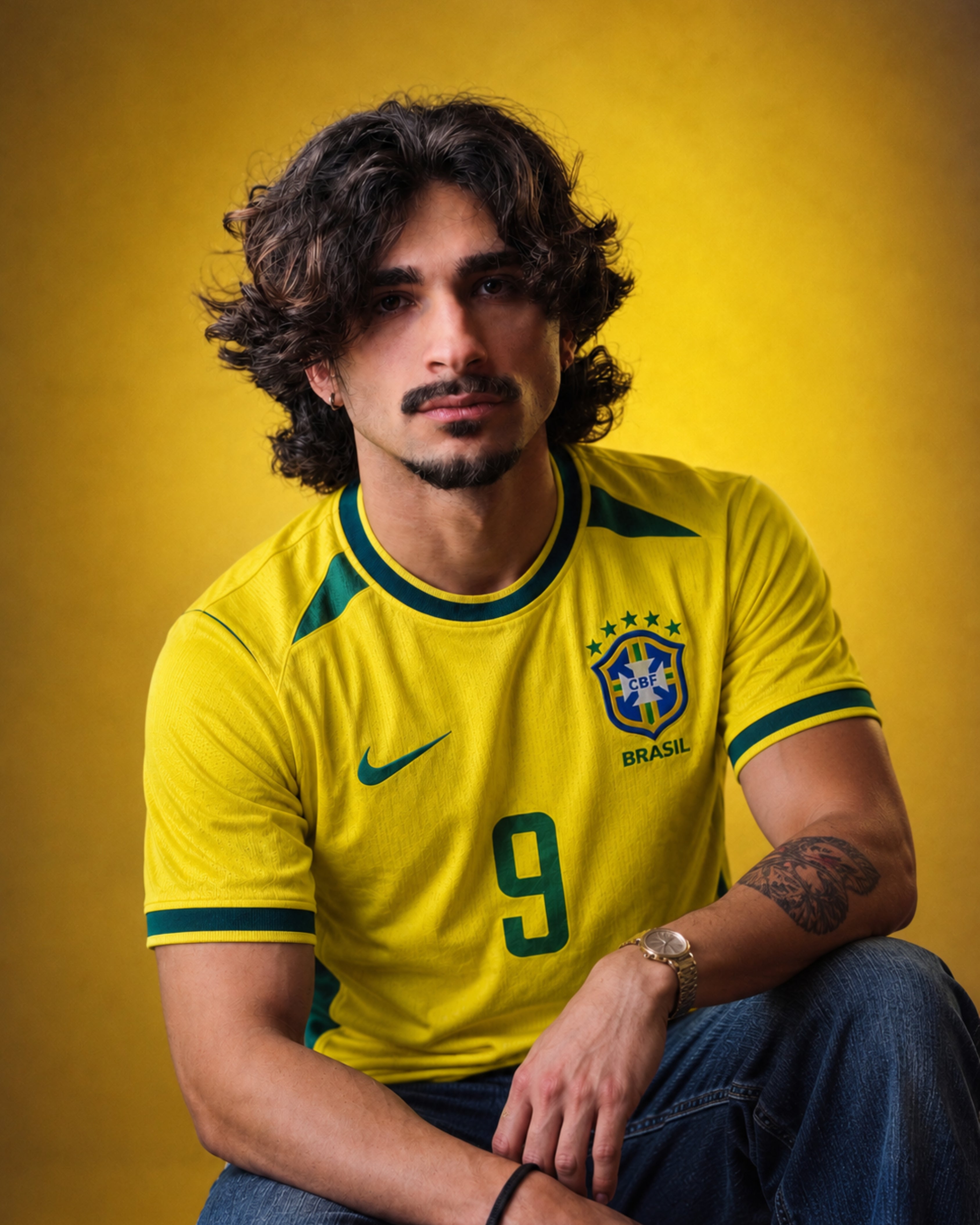 Brazil Ronaldo Retro + FREE SHORTS
