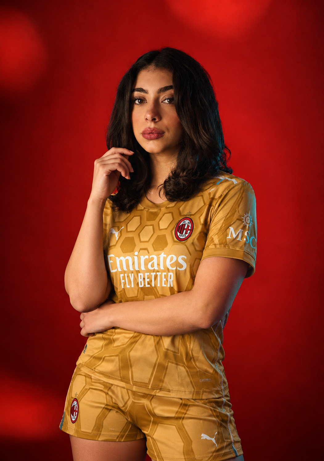 Women’s AC Milan Goalkeeper Kit + FREE shorts