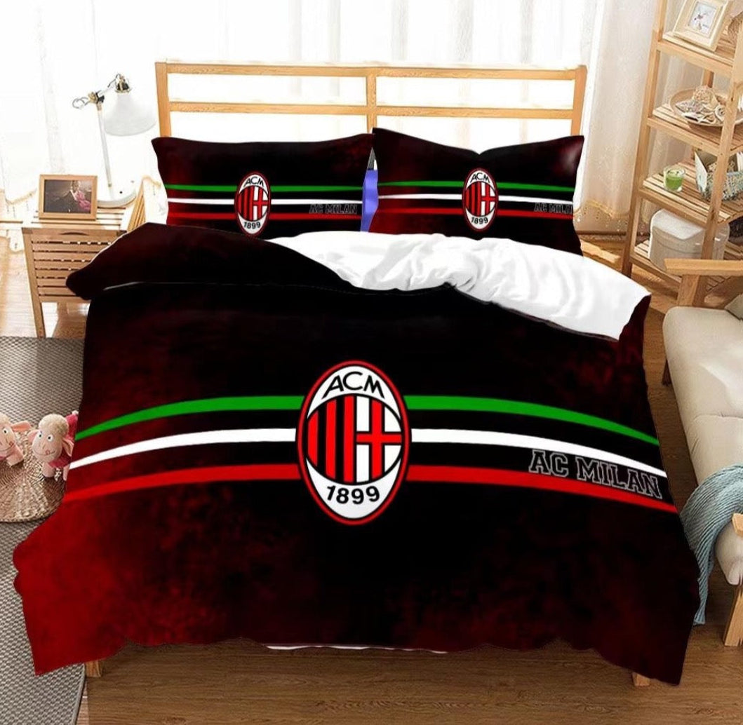 AC Milan Bed Coverlet + 2 Pillow Cases
