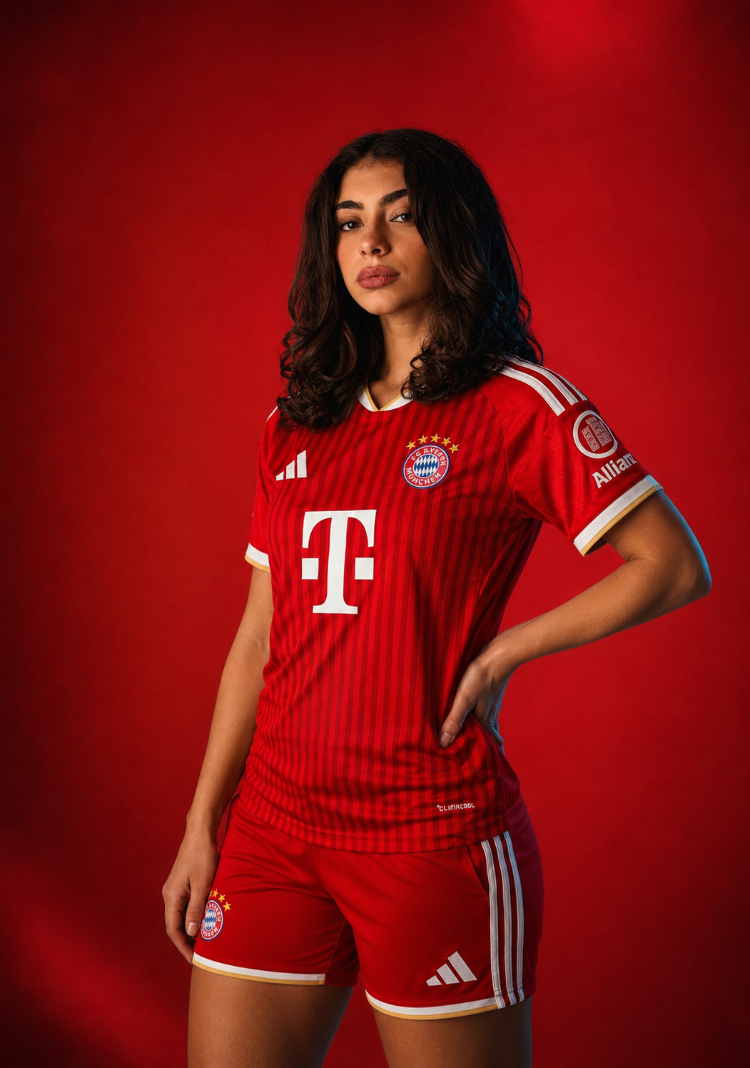 Women’s Bayern München Home Kit + FREE shorts