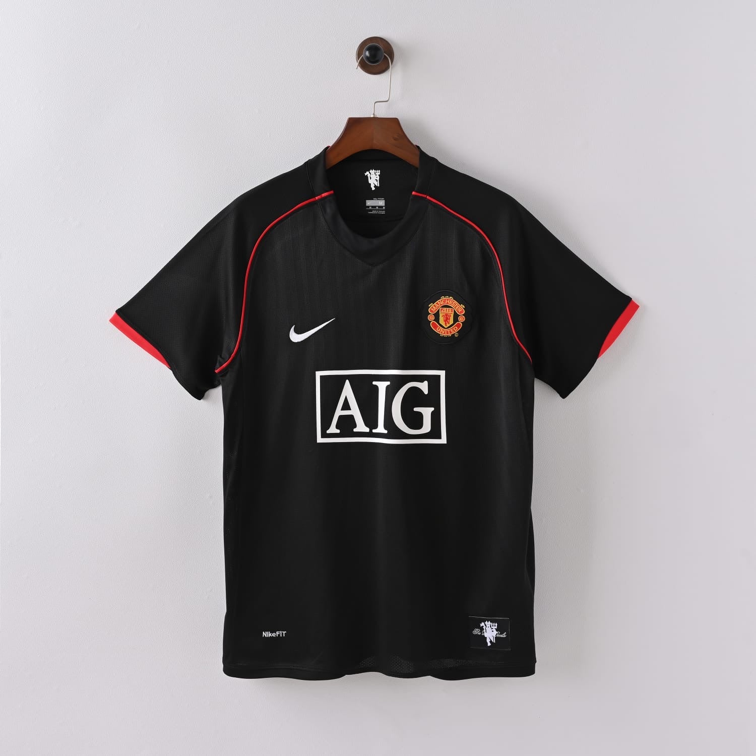 Manchester United Ronaldo 2008 Retro Black