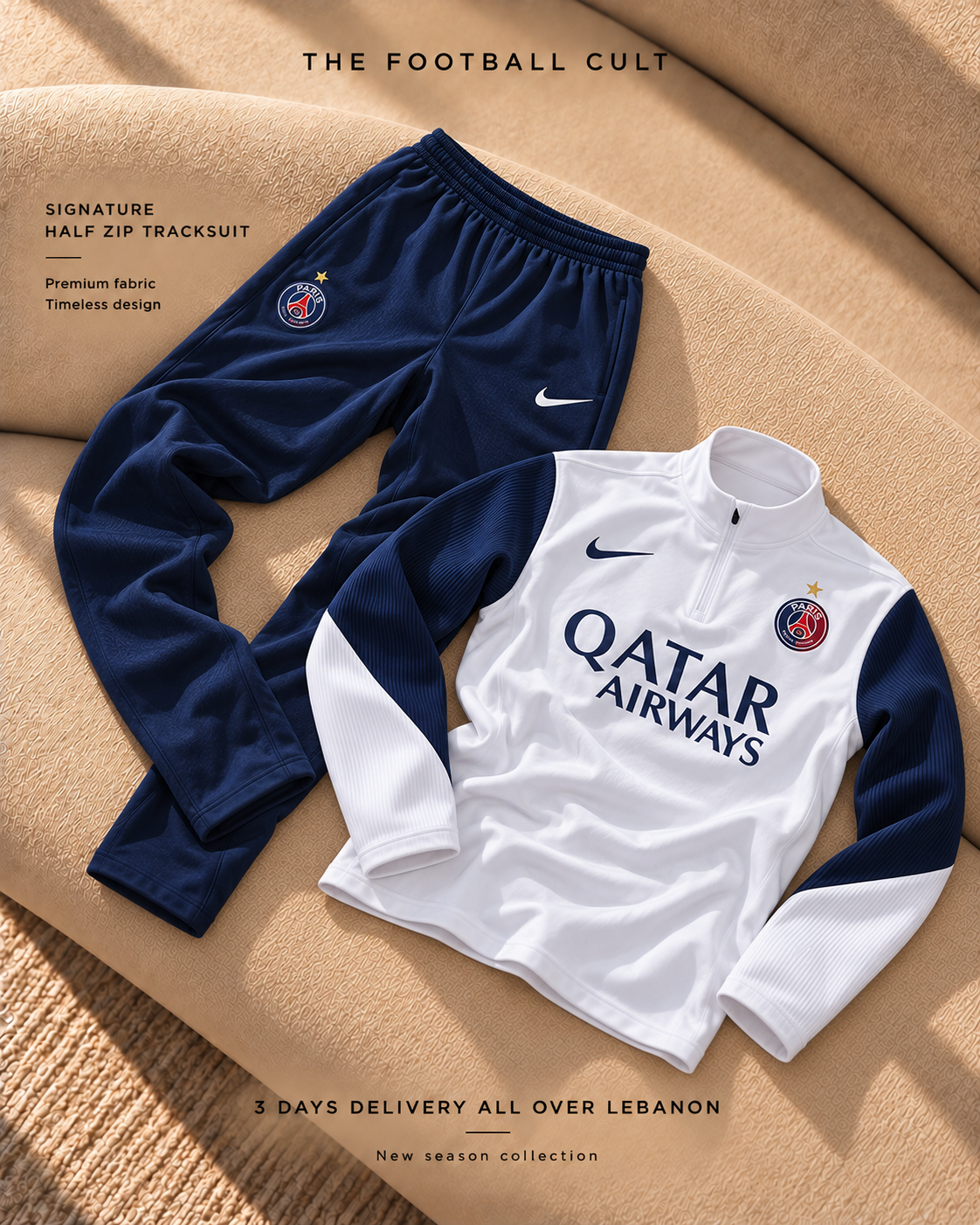 Paris Saint Germain White Tracksuit 26-27