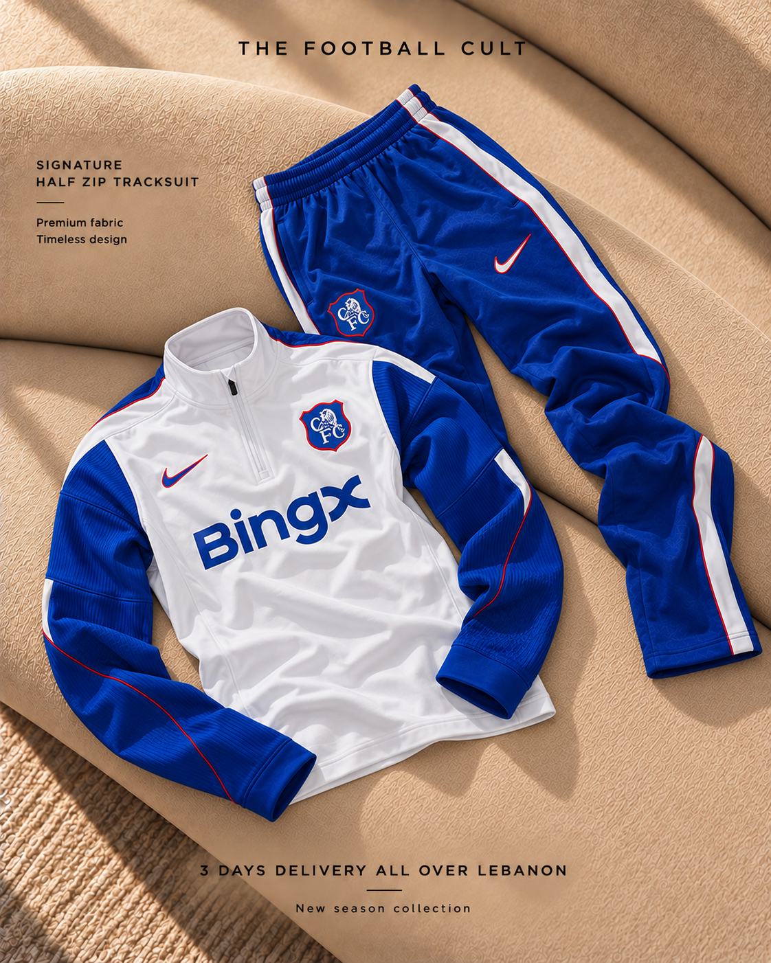 Chelsea White Tracksuit 26-27