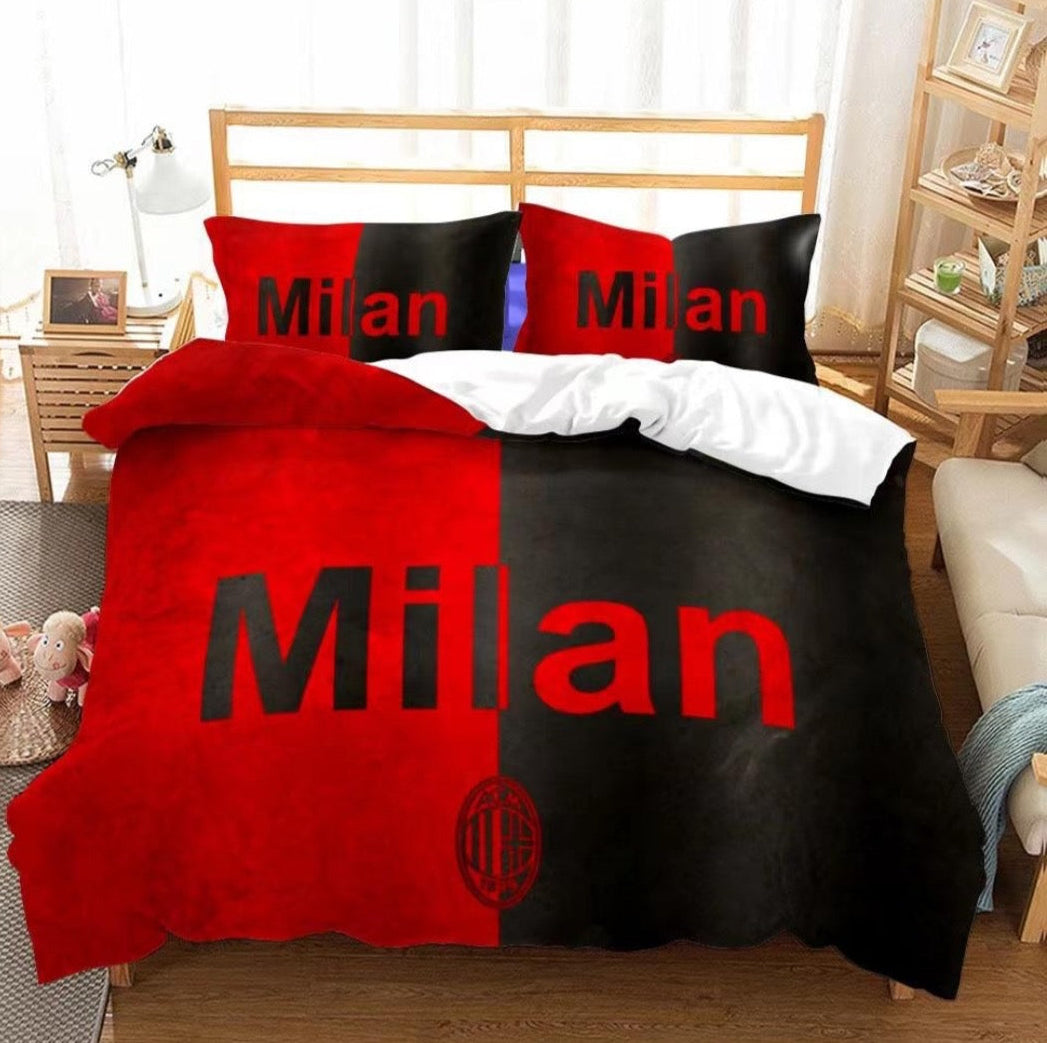 AC Milan Bed Coverlet + 2 Pillow Cases