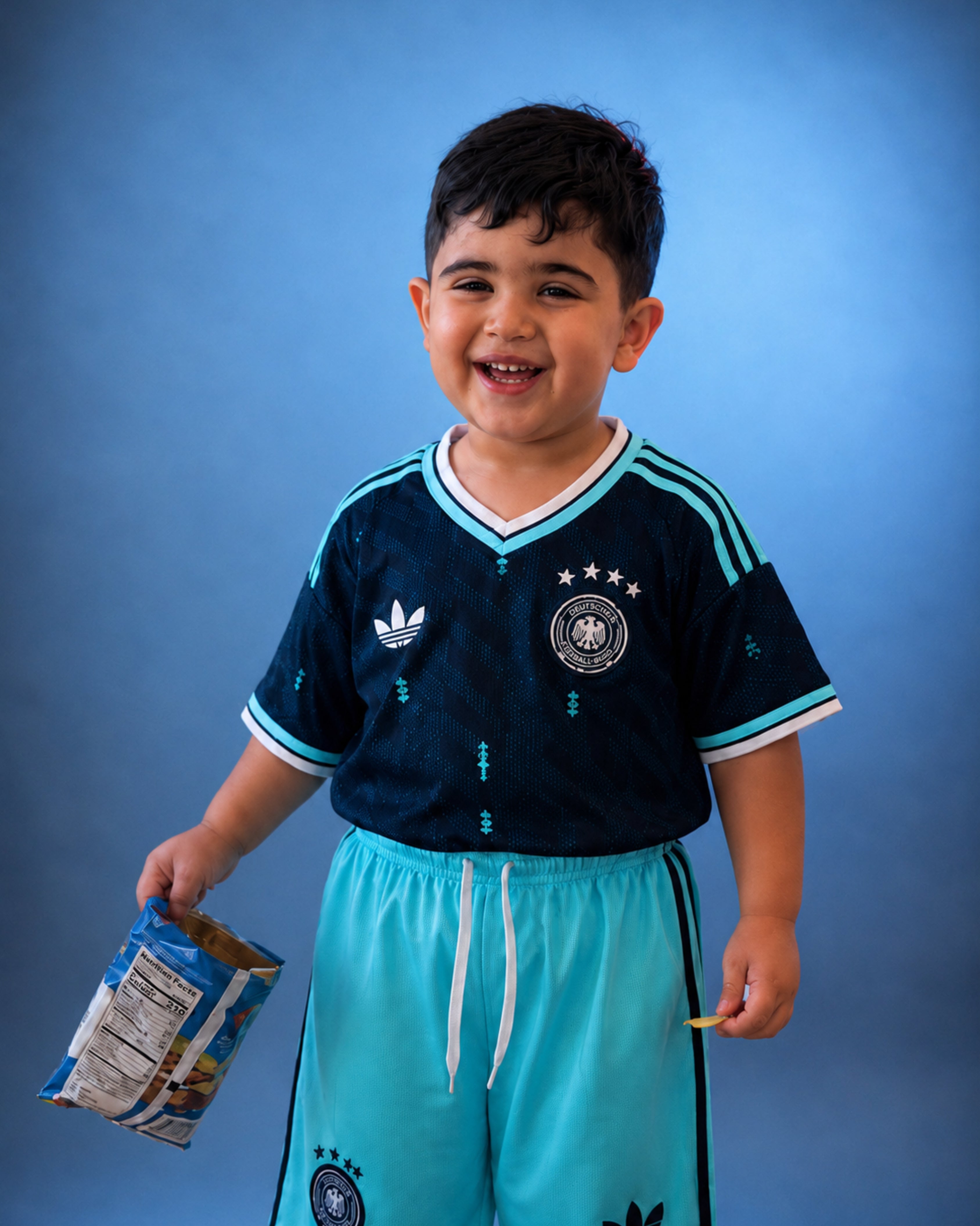 Germany Kids Away World Cup Kit + FREE shorts