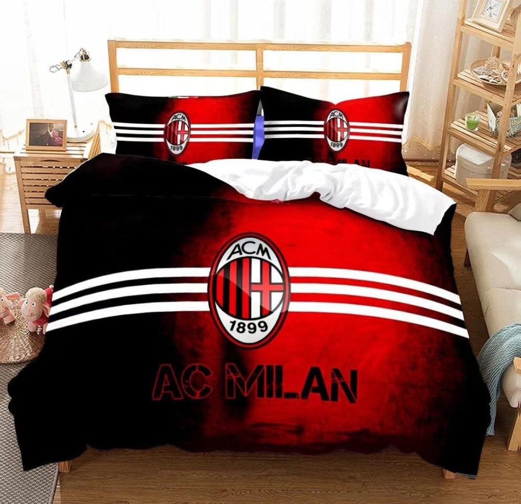 AC Milan Bed Coverlet + 2 Pillow Cases