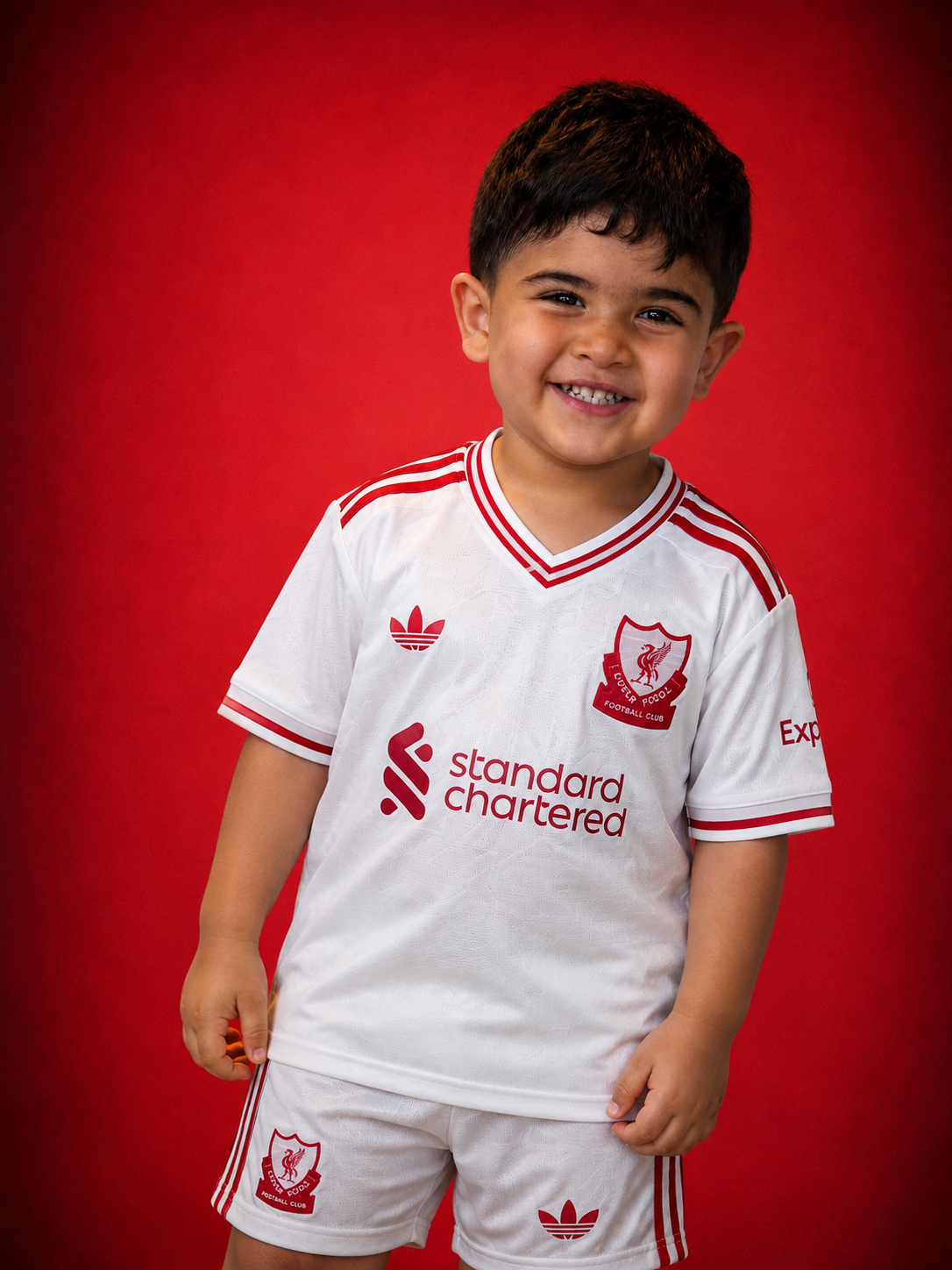 Liverpool Kids Away Kit + FREE shorts