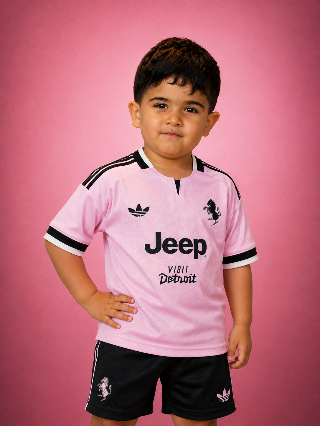 Juventus Kids Away Kit + FREE shorts