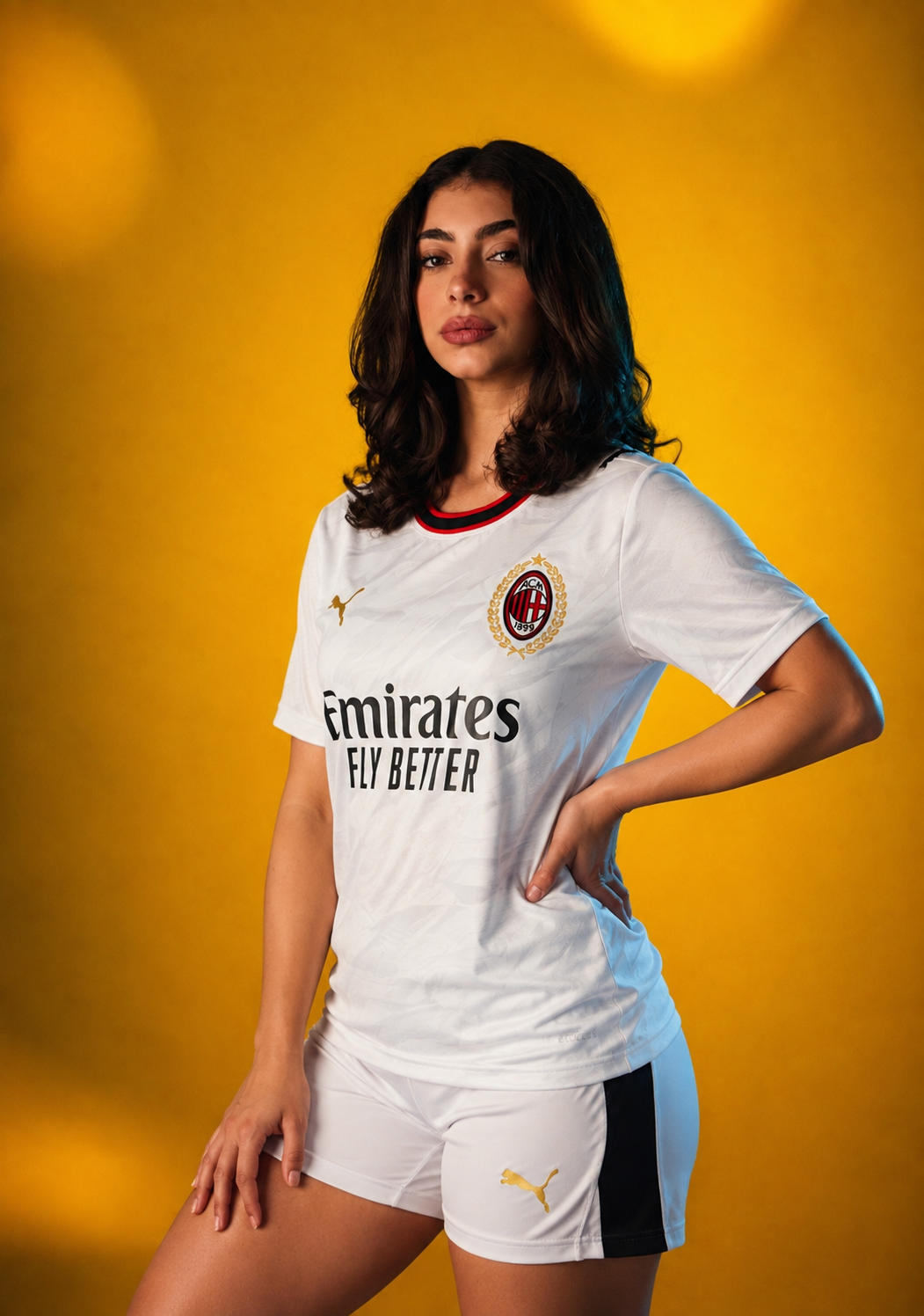 Women’s AC Milan Away Kit + FREE shorts