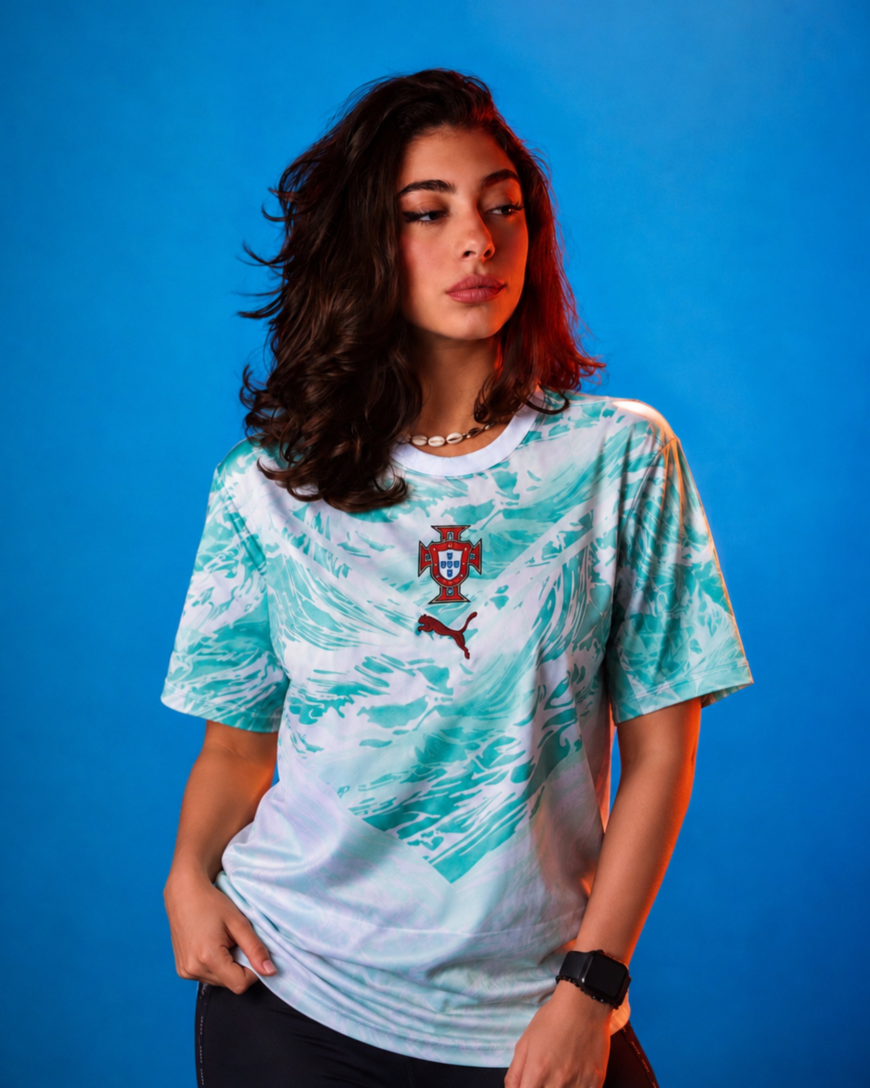 Women’s Portugal Away World Cup Kit + FREE shorts