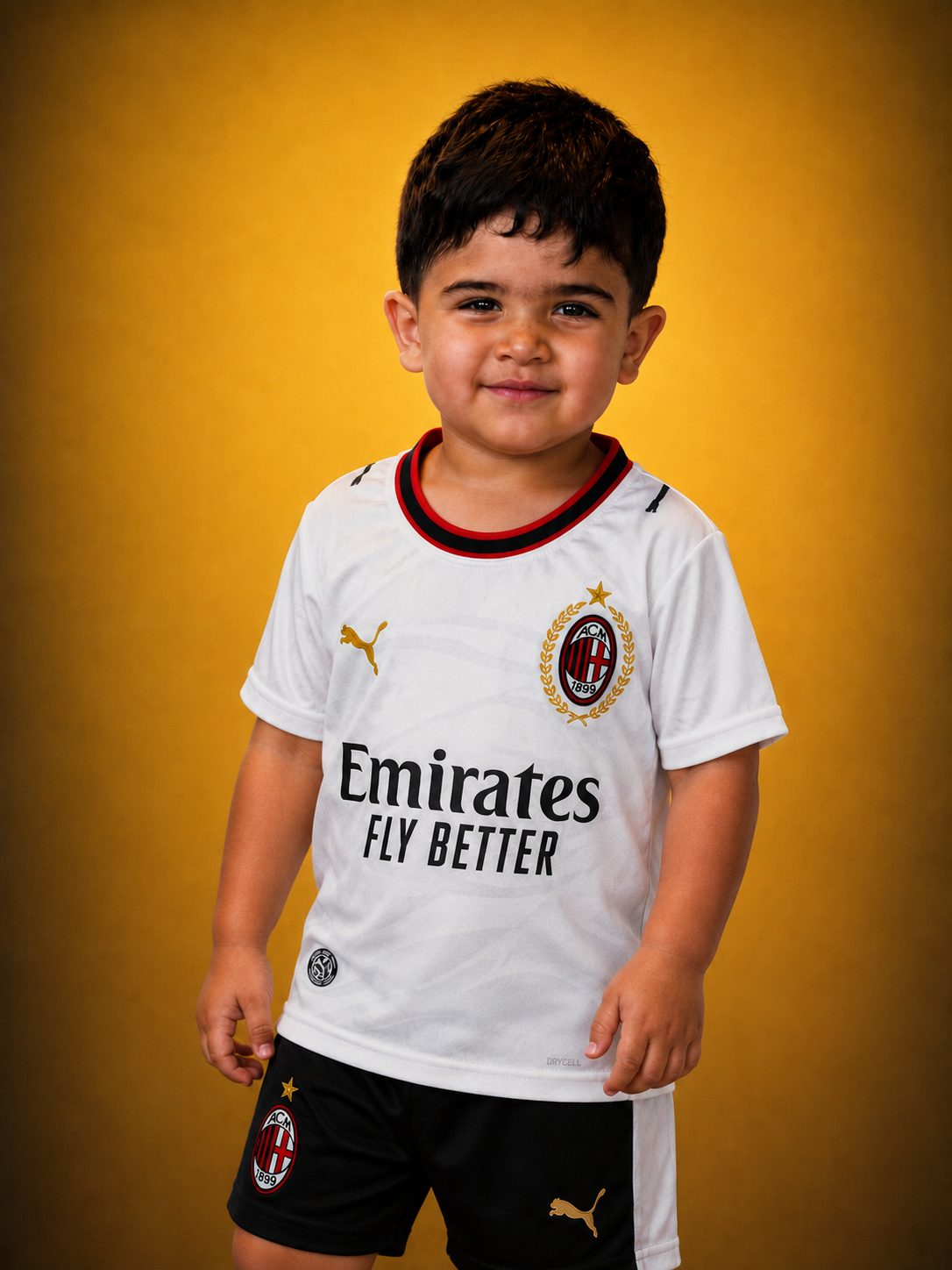 AC Milan Kids Away Kit + FREE shorts