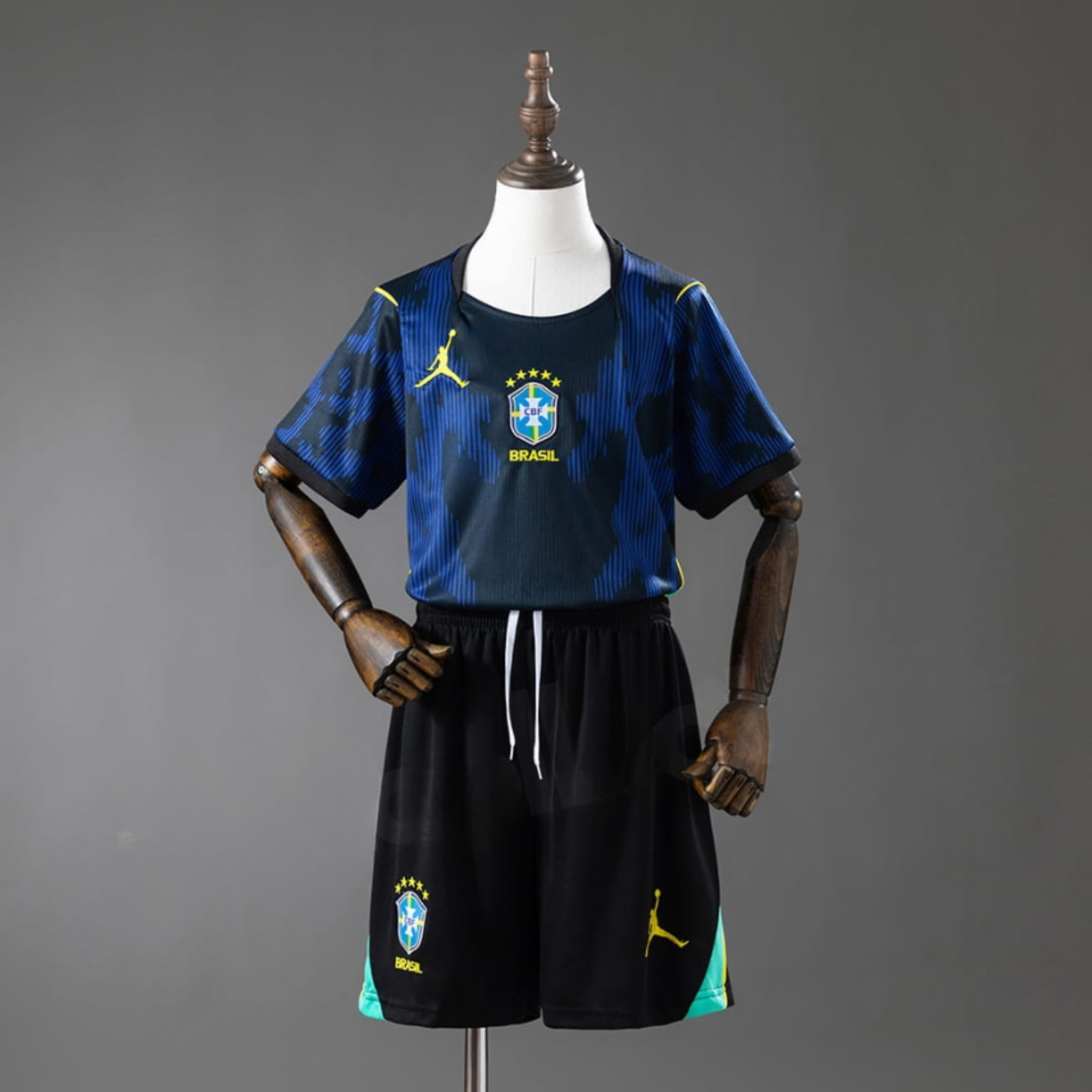 Brazil Kids Away World Cup Kit + FREE shorts