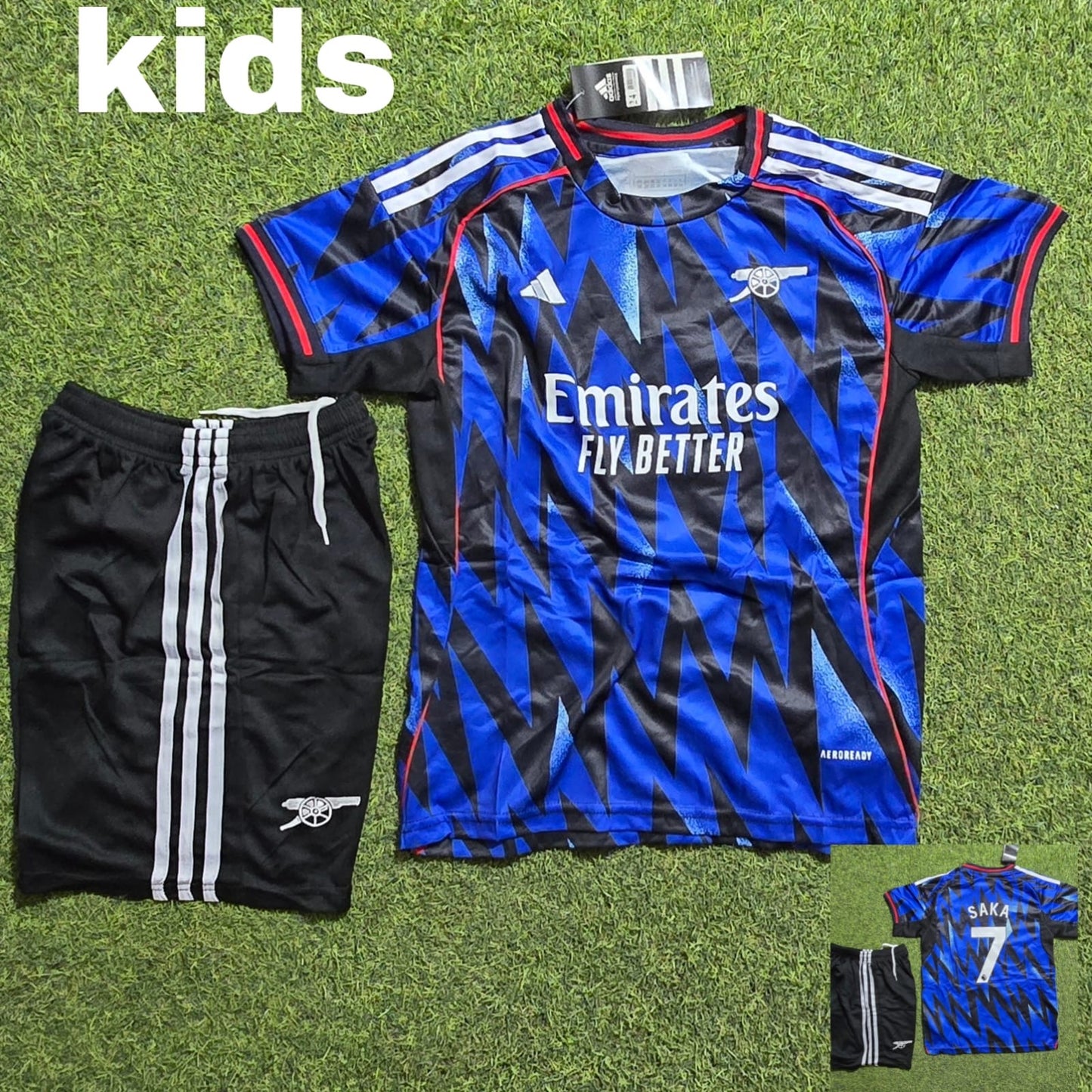 Arsenal Away Saka FREE PRINT + SHORTS