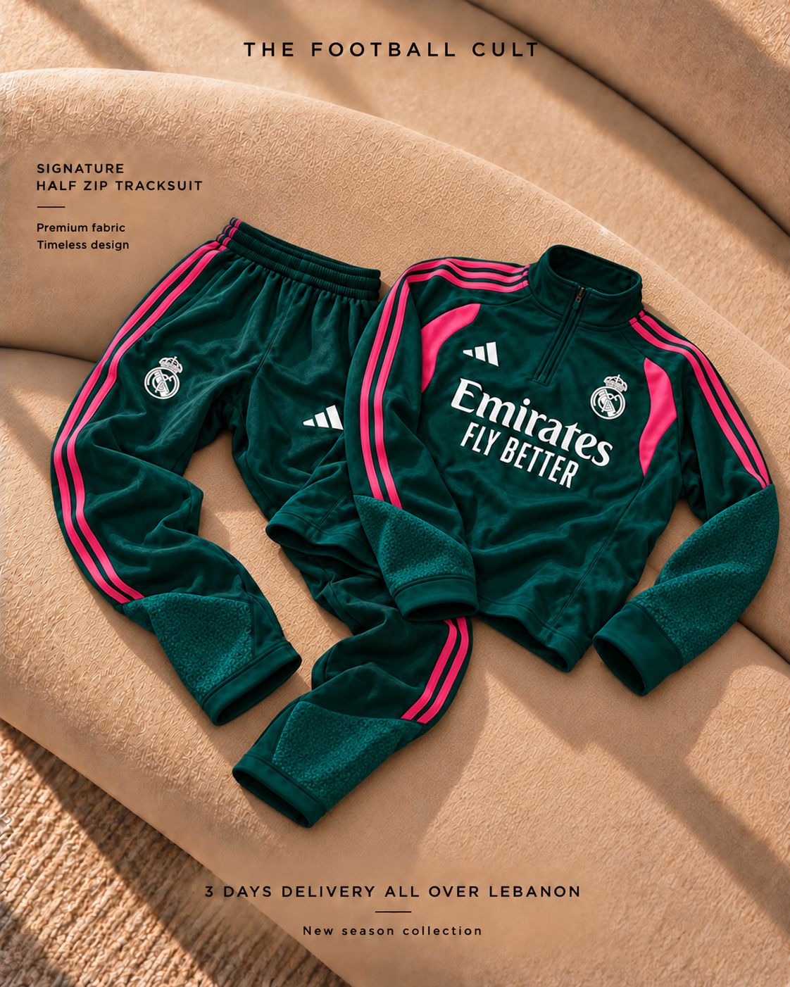 Real Madrid Emerald Green Tracksuit 26-27