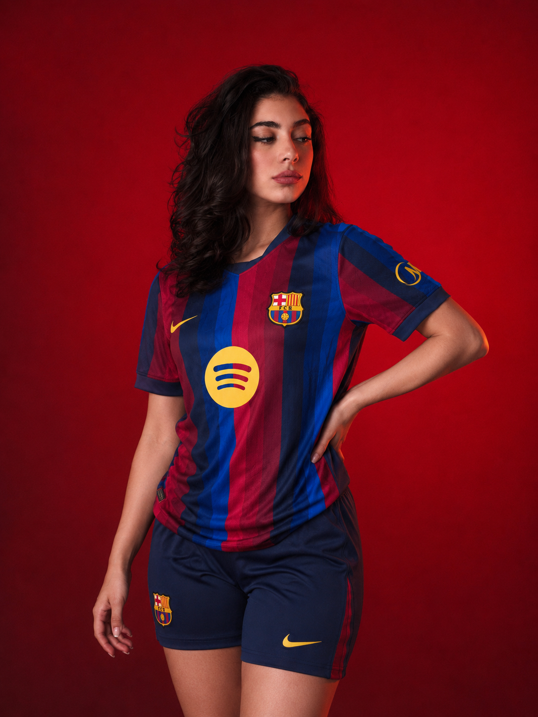 Women’s Barcelona Home Kit + FREE shorts