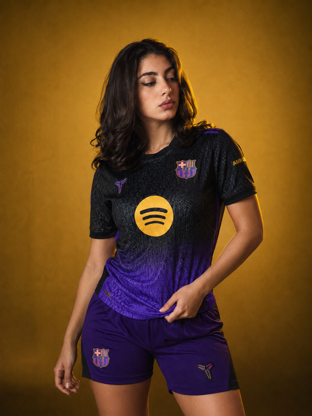 Women’s Barcelona Away Kit + FREE shorts