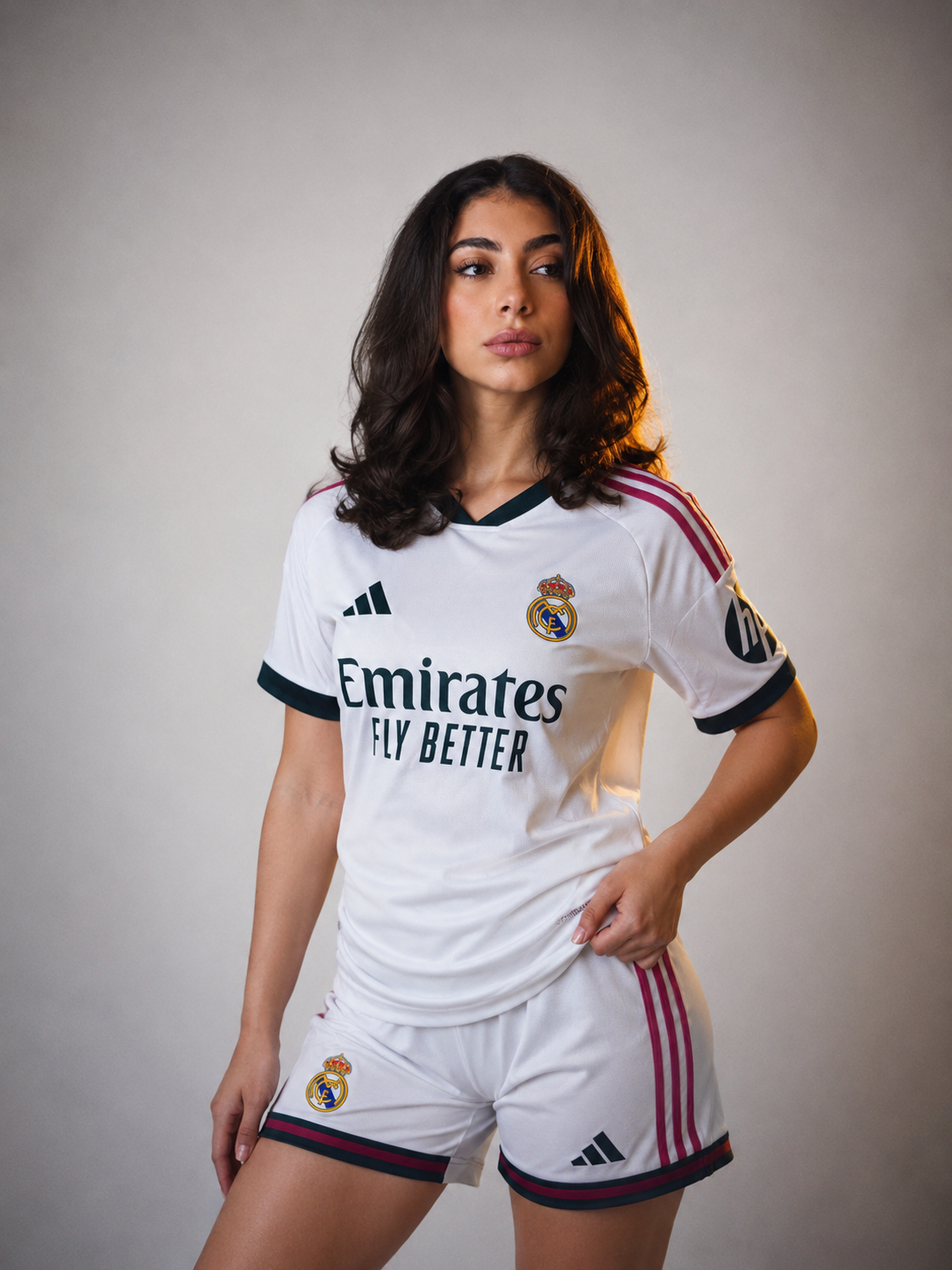 Women’s Real Madrid Home Kit + FREE shorts