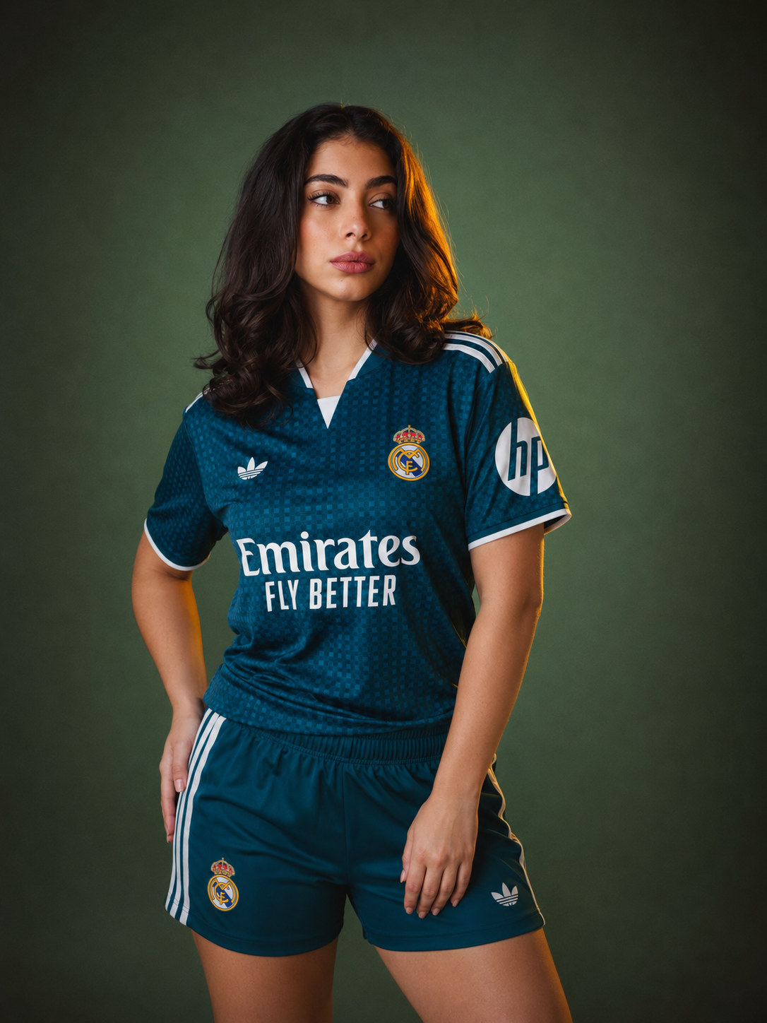 Women’s Real Madrid Away Kit + FREE shorts