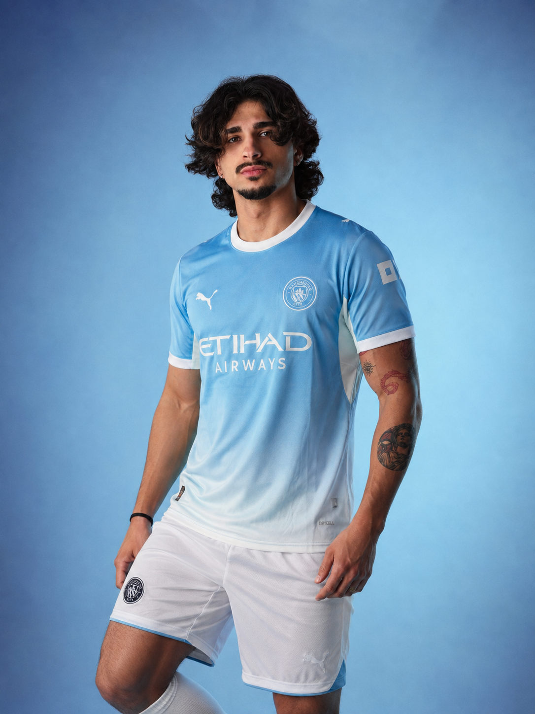Manchester City Home Kit + FREE shorts