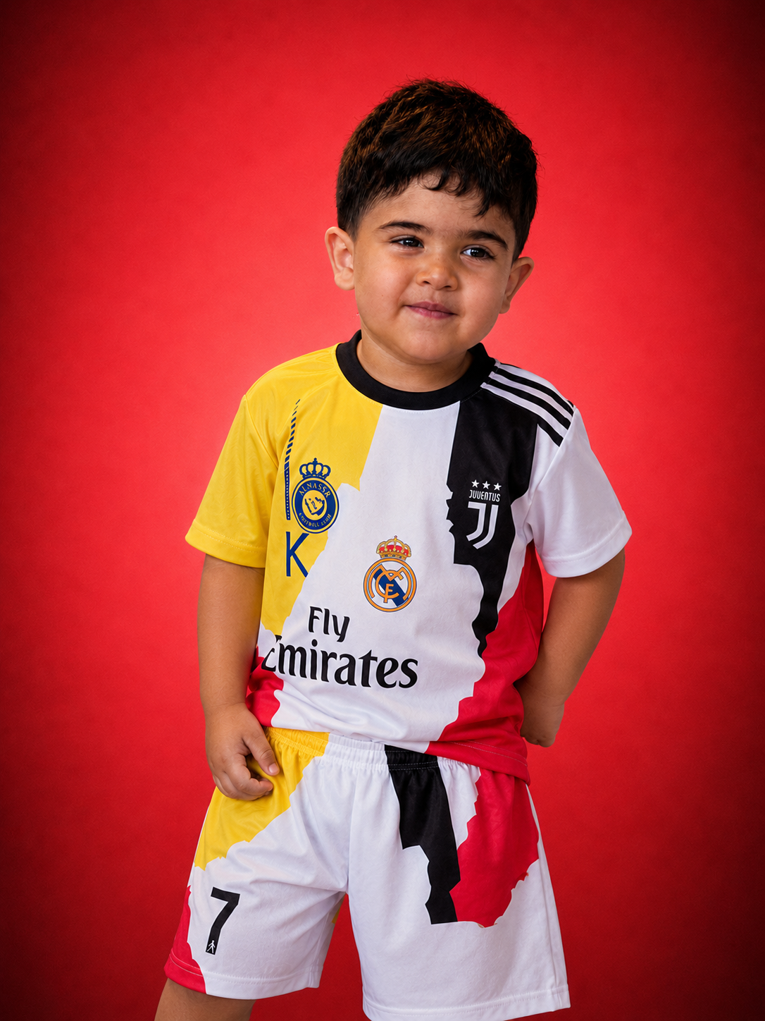 Cristiano Ronaldo Commemorative Kids Kit + FREE shorts