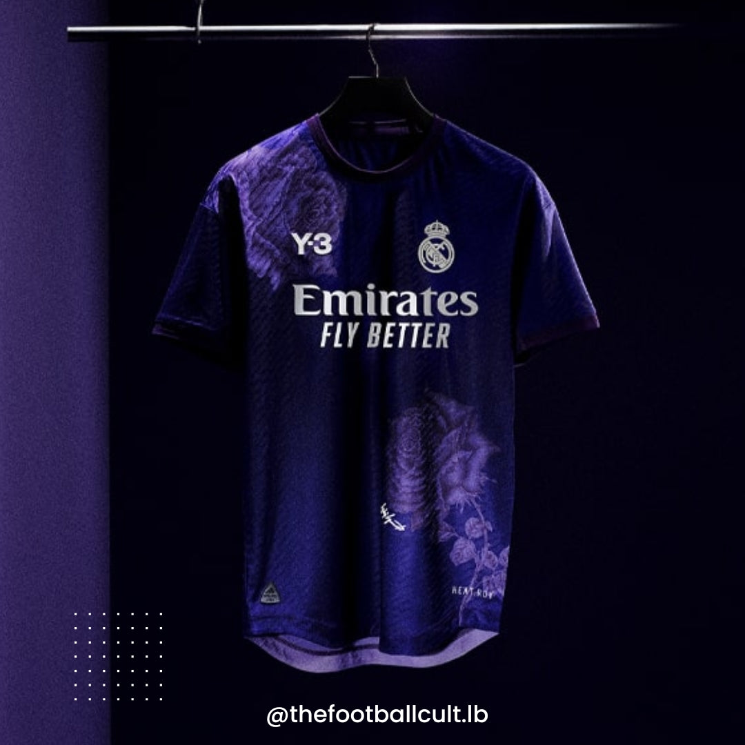 Kylian Mbappe Real Madrid x Yamamoto Purple Rose Kit