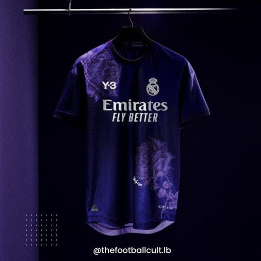 Kylian Mbappe Real Madrid x Yamamoto Purple Rose Kit