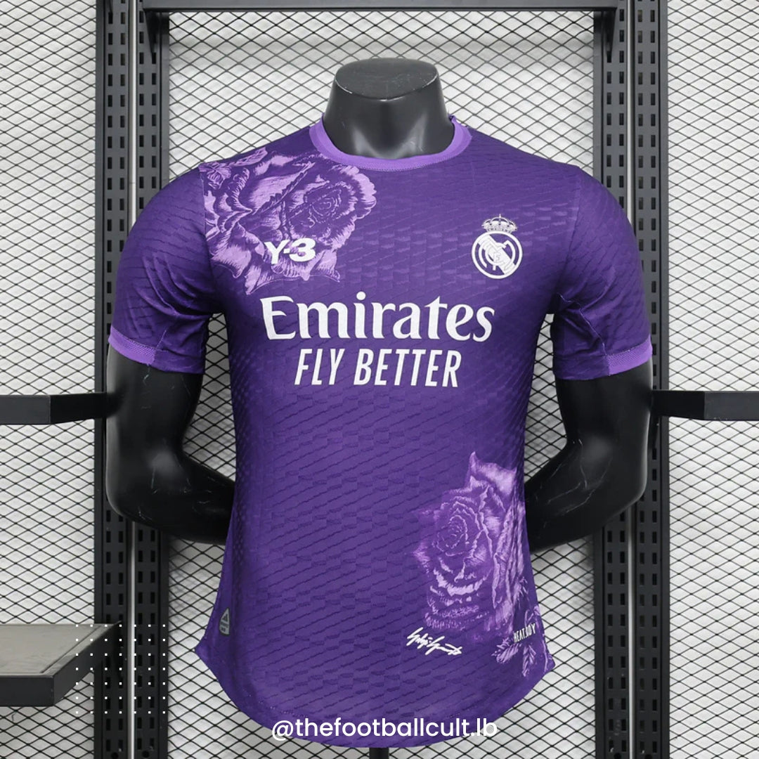 Kylian Mbappe Real Madrid x Yamamoto Purple Rose Kit