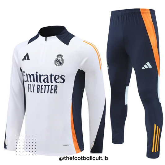 Real Madrid Tracksuit Training Set 24-25