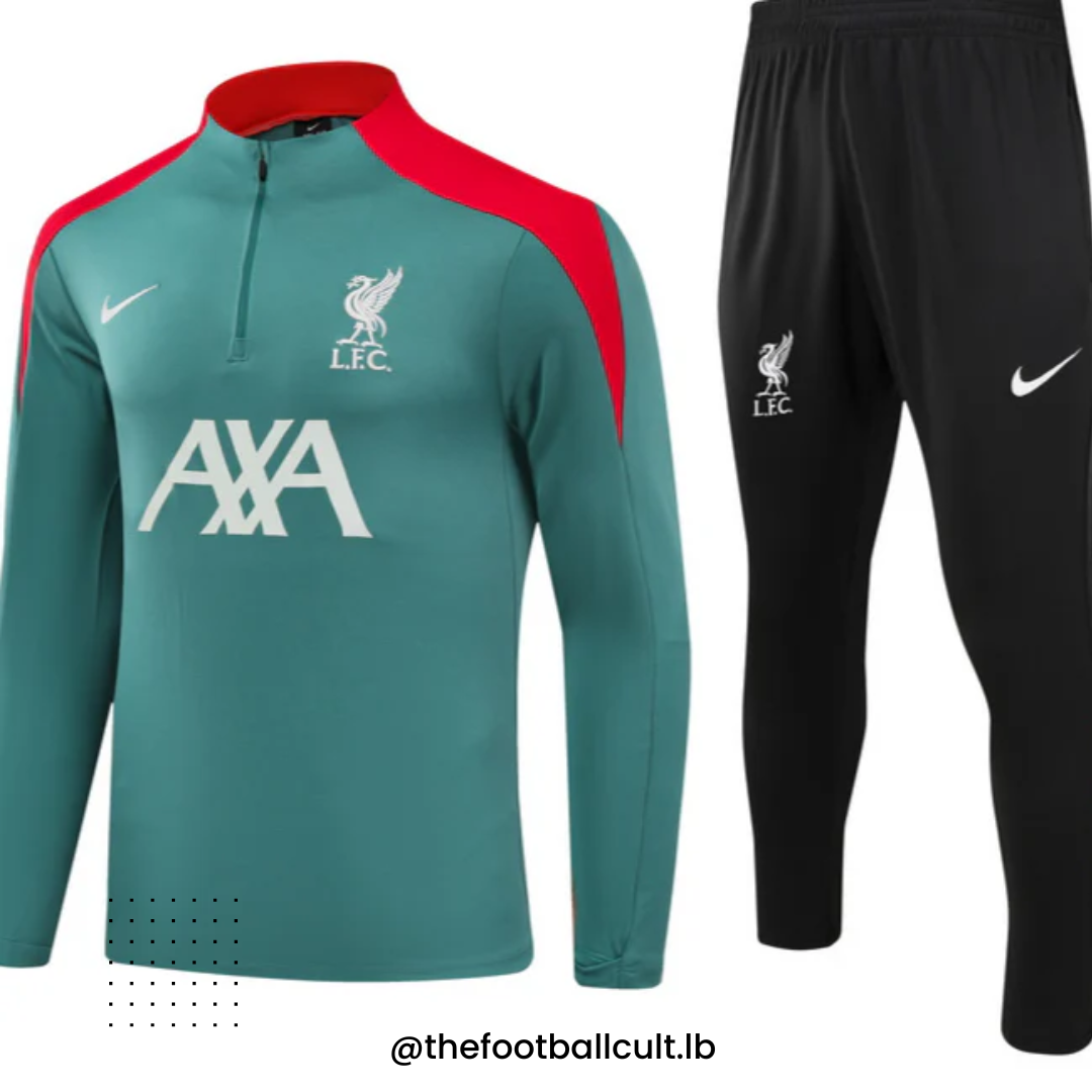 Liverpool Green Tracksuit Training Set 24-25